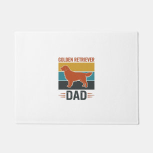 Paillasson Papa Golden Retriever Conception Vector pour Amate