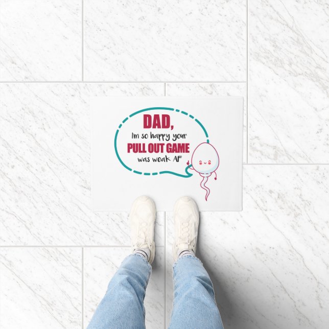 Paillasson Papa, je suis si heureux que votre jeu de traction (Intérieur)