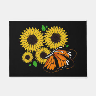 Paillasson Papillon Dans Le Jardin Des Tournesols