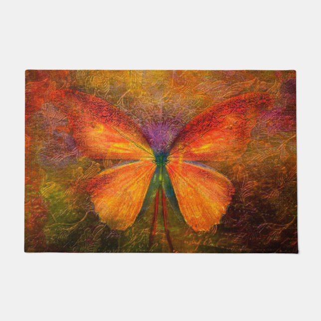 Paillasson Papillon fantaisie  (Devant)