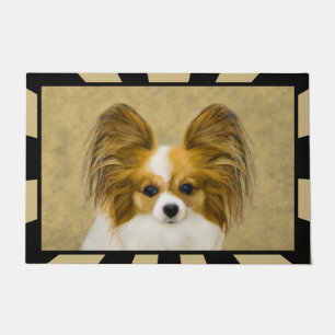 Paillasson Papillon (Hound Tri) Peinture - Art original du ch