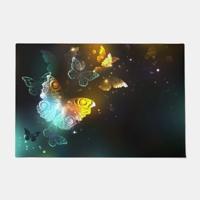Paillasson Papillon lumineux et papillons de nuit (Devant)