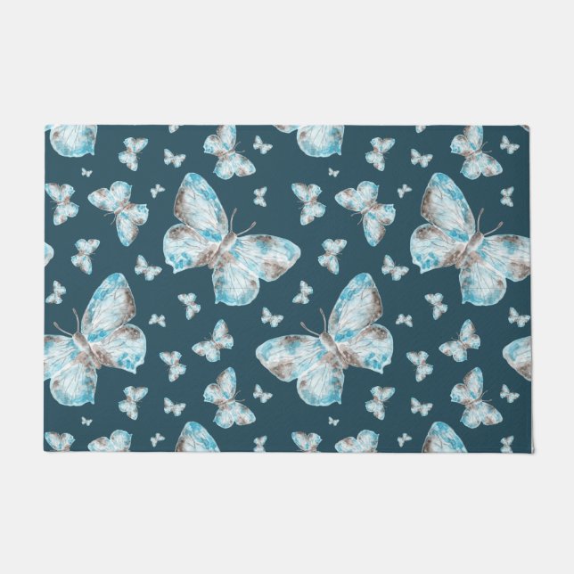 Paillasson Papillon, papier peint (Devant)
