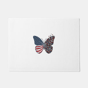 Paillasson Papillon patriotique vintage de la paix Vector Art