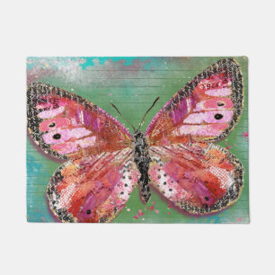 Paillasson Papillon rose de passion