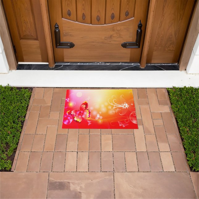 Paillasson Papillon rouge (De plein air)