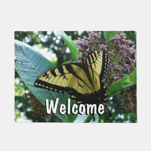 Paillasson Papillon Swallowtail I sur Milkweed à Shenandoah (Devant)