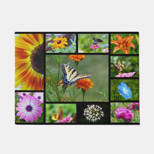 Paillasson Papillons et fleurs (Devant)