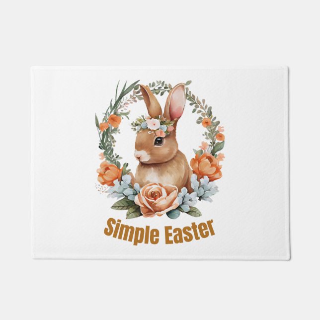 Paillasson pâques heureux (Devant)