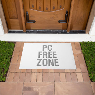 Paillasson Pare-documents blanc de la zone sans ordinateur