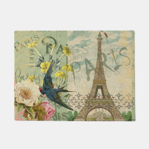 Paillasson Paris France Voyage Vintage Art Antique Peinture