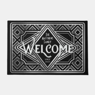 Paillasson Parties scintillant Art déco du 25e anniversaire d