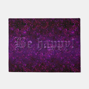 Paillasson Parties scintillant brillant violet paillettes de