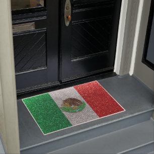 Paillasson Parties scintillant mexicaine Drapeau Mexique Lati