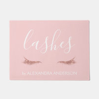 Parties scintillant or rose et extension Eyelash