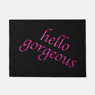 Paillasson Parties scintillantes roses Girly de citation