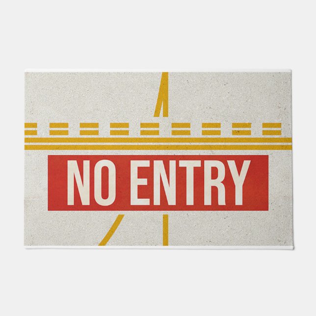 Paillasson Pas de mat de porte d'entrée, Mat simple rétro (Devant)