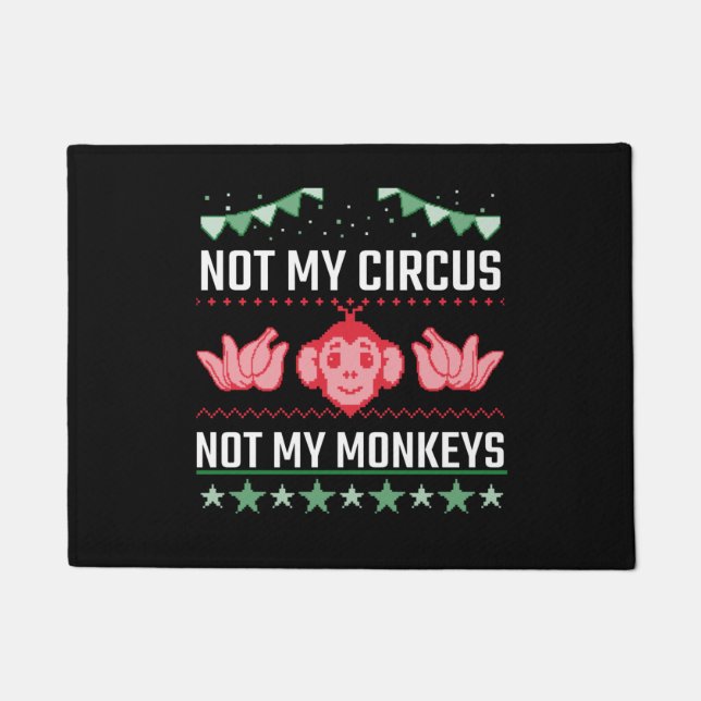 Paillasson Pas mon cirque pas mes singes (Devant)