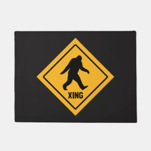 Paillasson Passage de Bigfoot  Sasquatch Xing Sign  Squatch