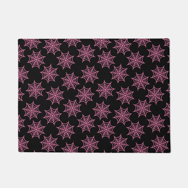 Paillasson Pastel Goth Spider Web Pink (Devant)