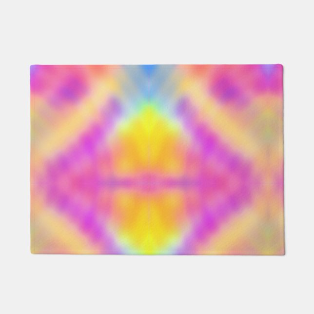 Paillasson Pastel Iridescente Coloré Design dégradé (Devant)