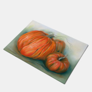 Paillasson Patch citrouille Automne Trio Pastel Art