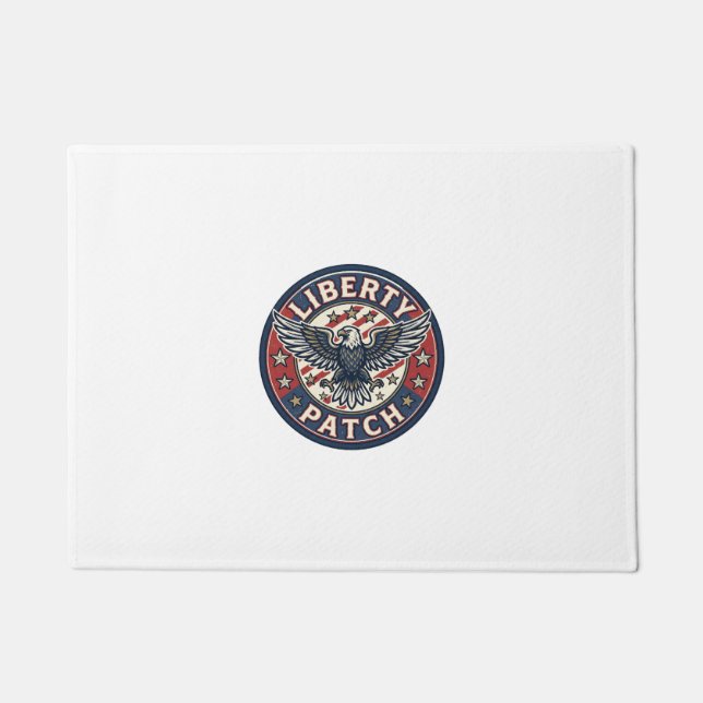 Paillasson Patch de liberté patriotique Broderie (Devant)