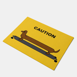 Paillasson Patinage dachshund porte chien mat