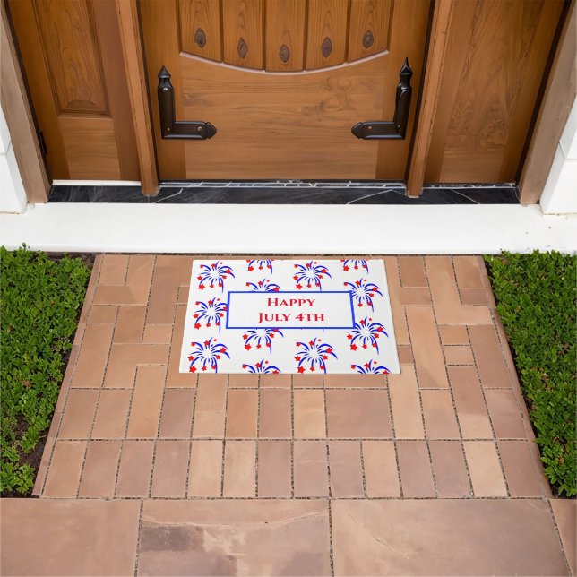 Paillasson Patriotique Juillet 4 Doormat (De plein air)