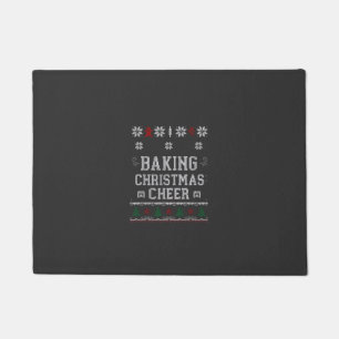 Paillasson Patte de tricot de four à biscuits de Noël au ging