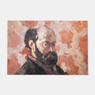 Paillasson Paul Cezanne - Autoportrait avec arrière - plan ro