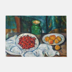 Paillasson Paul Cezanne - Nature morte aux cerises et aux pêc