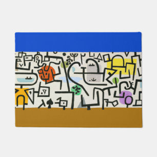 Paillasson Paul Klee Expressionniste Abstrait Rich Harbour