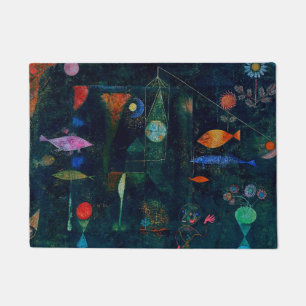 Paillasson Paul Klee Fish Magic Peinture Abstraite Art graphi