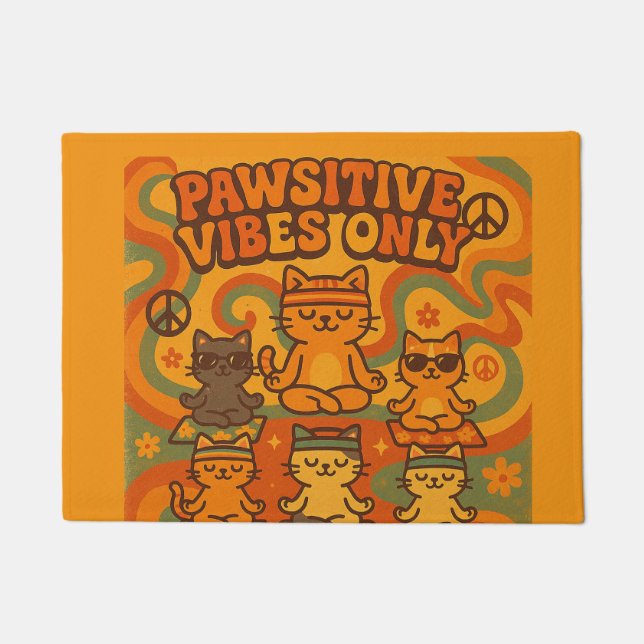 Paillasson Pawsitive Vibes Only (Devant)