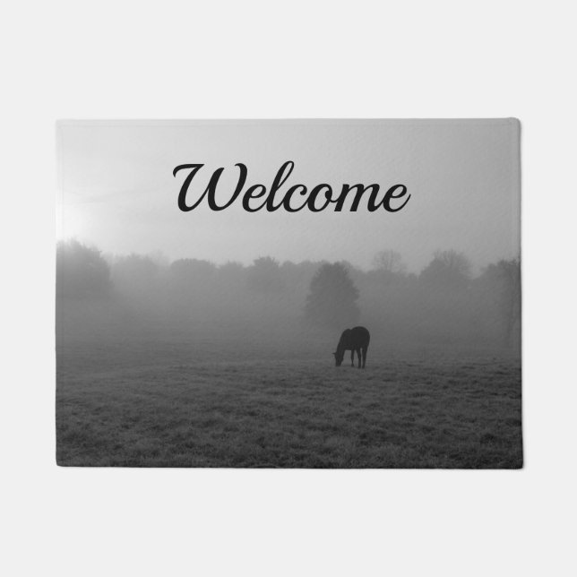 Paillasson Pays Matin Grayscale Welcome Porte (Devant)