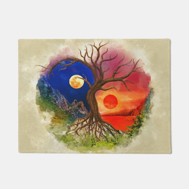 Paillasson Paysage de Yin Yang Tree (Devant)