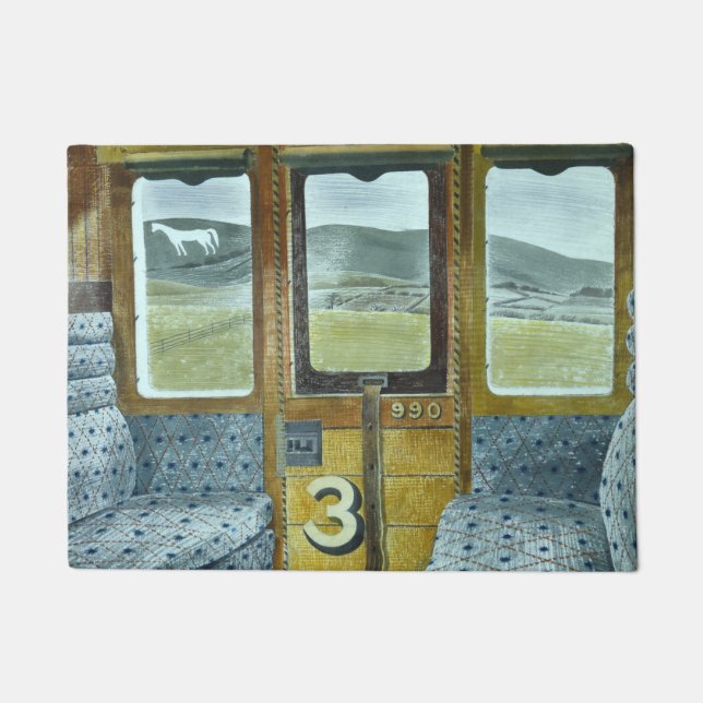 Paillasson Paysage du train (par Eric Ravilious) (Devant)
