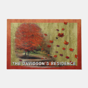 Paillasson Paysage en chute Feuille