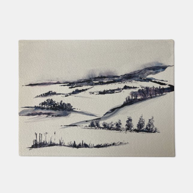 Paillasson Paysage neigeux (Devant)