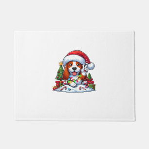 Paillasson Peace Hound Hound Feux de Noël Chien Femmes