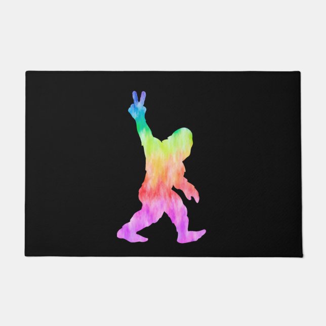 Paillasson Peace Love Bigfoot (Devant)