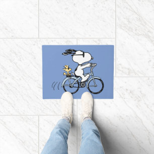 Paillasson Peanuts Snoopy & Woodstock Bicyclette