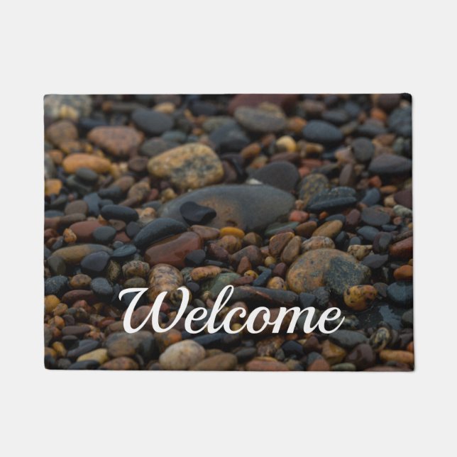 Paillasson Pebbles humides Welcome Doormat (Devant)