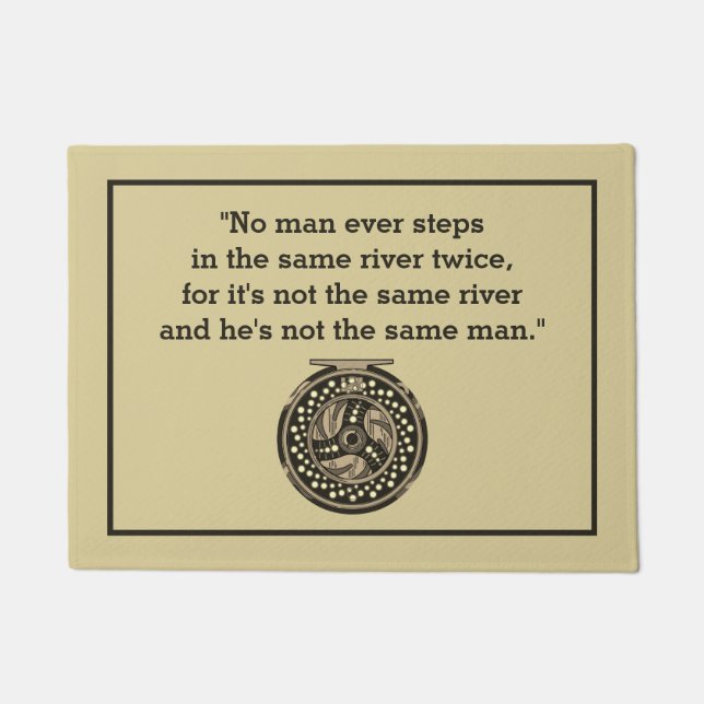 Paillasson Pêche à la mouche - anguille pour pêcheurs pêcheur (Devant)