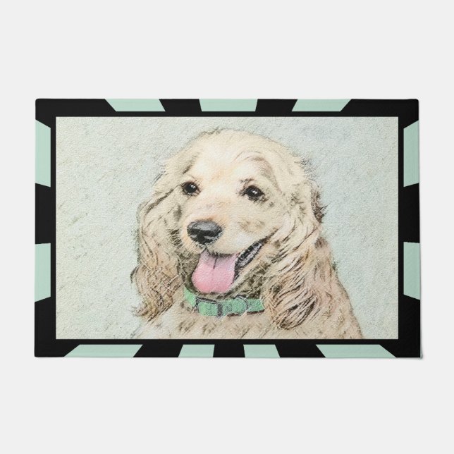 Paillasson Peinture à la boule de Cocker Spaniel - Art origin (Devant)