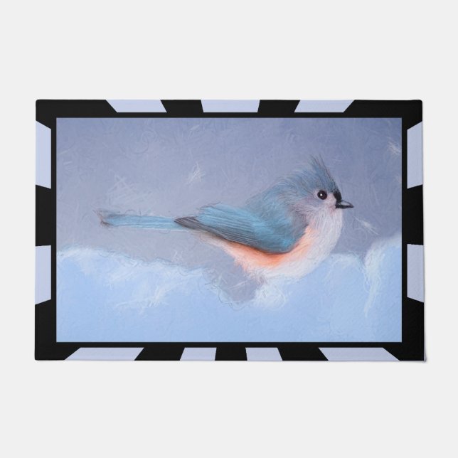 Paillasson Peinture à la souris - Oiseau original (Devant)