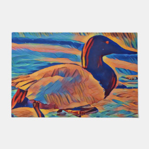 Paillasson Peinture artistique de photo de canard de