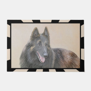 Paillasson Peinture belge Tervuren - Beau art original de chi