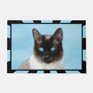 Paillasson Peinture de chats de Siamese - Cute Original Cat A